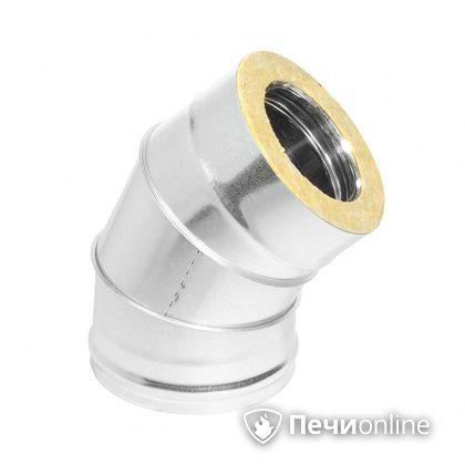 Колено 135° (45°) Теплов и Сухов Отвод Термо 45* ОТ-Р 430-0.5/оцинковка D115/180 в Калуге