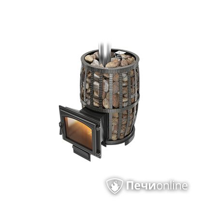 Дровяная печь-каменка Везувий Легенда Русский пар Ковка 24 (240) в Калуге