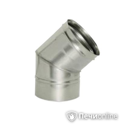 Дымоход Дымок Колено 45° одностенный 0.5 мм ОТНR_45 200 в Калуге