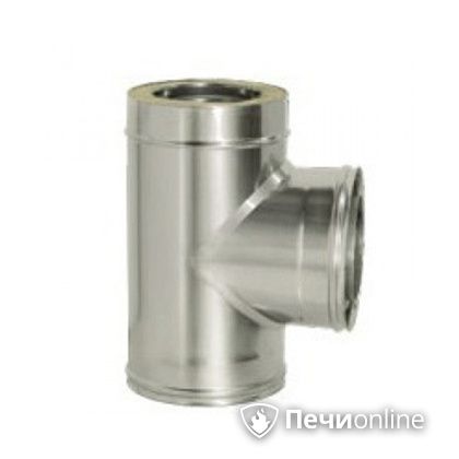 Дымоход Дымок Тройник 90° с изоляцией 0.5 мм. ТRFR90 120/200 в Калуге