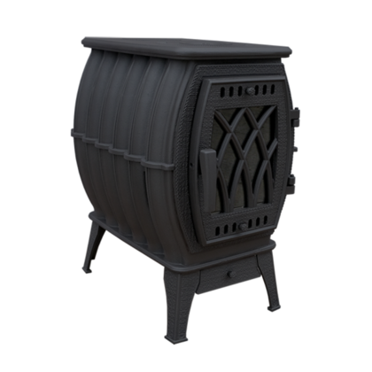 Отопительно-варочная печь Прометалл Бахта Черный  в Калуге