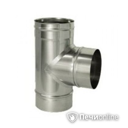 Дымоход Дымок Тройник 90° одностенный 0.8 мм TRHR90 150 в Калуге