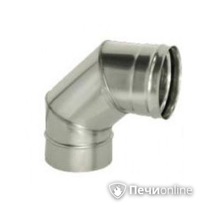 Дымоход Дымок Колено 90° одностенное 0.5 мм ОТНR90 115 в Калуге
