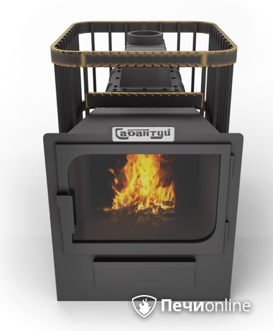 Дровяные печи-каменки Сабантуй Квадро Чугун 16 панорама в Калуге