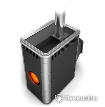 Дровяная банная печь TMF Аврора Inox ДА Иллюминатор антрацит НВ  в Калуге