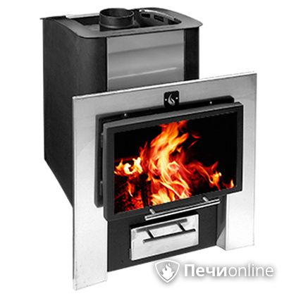 Дровяная банная печь Конвектика 26 Плазма антрацит в Калуге