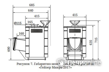 Дровяная печь-каменка TMF Гейзер Микра 2017 Inox ДН ЗК ТО антрацит в Калуге