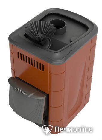 Дровяная печь-каменка TMF Гейзер Мини 2016 Carbon ДА КТК ЗК терракота в Калуге