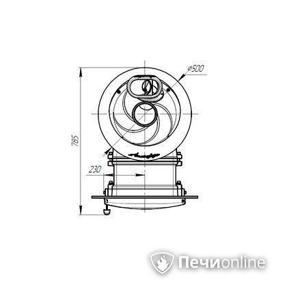 Дровяная печь-каменка Прометалл Атмосфера L ламель Окаменевшее дерево наборный рисунок в Калуге