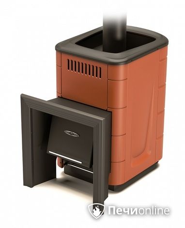 Газодровяная банная печь TMF Оранж Блю Carbon терракота в Калуге