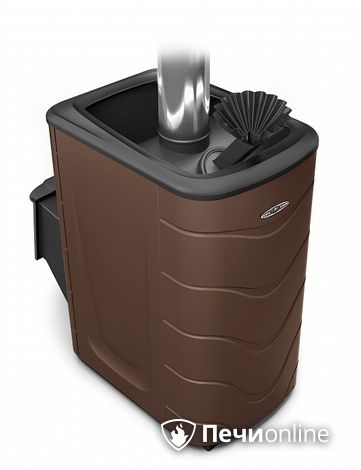 Дровяная банная печь TMF Гейзер 2014 Inox ДА ЗК шоколад в Калуге