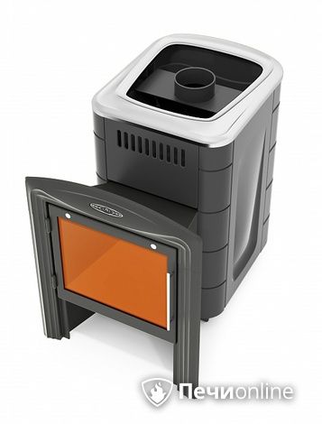 Дровяная банная печь TMF Компакт 2017 Inox Витра антрацит в Калуге