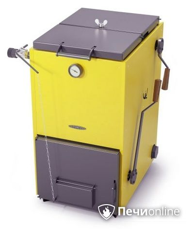 Твердотопливный котел TMF Цельсий Лайт 20кВт под АРТ и ТЭН желтый в Калуге