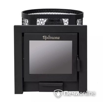 Дровяная банная печь Протопи Чугунка 16 Финка Панорама в Калуге