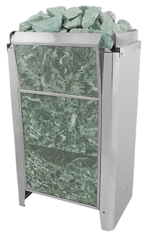 Электрокаменка для сауны Политех Kristina Classic Stone облицованная змеевиком 16 кВт в Калуге