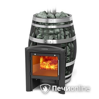 Дровяная банная печь TMF Саяны XXL 2015 Inox Витра с закрытой каменкой в Калуге