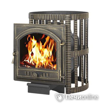 Дровяная банная печь Везувий Легенда Ковка 16 (205) чугун в Калуге