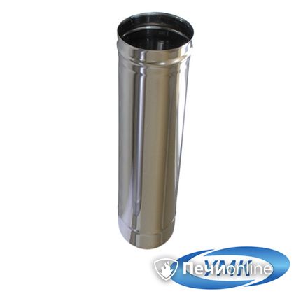 Дымоход УМК Труба D115 L=0.5 м 0.5 мм. нержавейка в Калуге