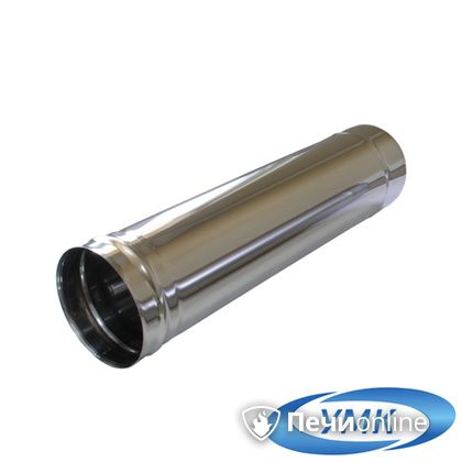 Дымоход УМК Труба D200 L=0,25 м 1,0 мм. нержавейка в Калуге