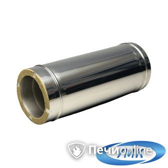 Дымоход УМК Сэндвич-труба 05м 140х200 Н+Оц 1,0мм 0,5мм по воде в Калуге