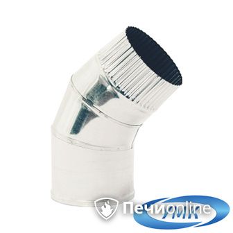 Дымоход УМК Отвод 135° D180 0.5мм нержавейка в Калуге