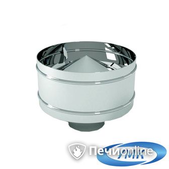 Дымоход УМК Оголовок с дефлектором D100х160 Н+Оц 0.5мм 0.5мм по воде в Калуге