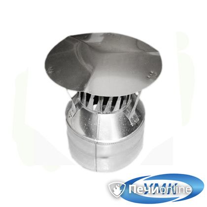 Дымоход УМК Оголовок с искрогасителем D140х200 Н+Н 0.5мм 0.5мм по воде в Калуге