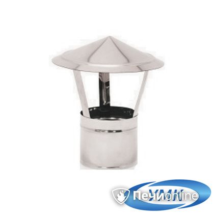 Дымоход УМК Зонт D130 0.5 мм. нержавейка в Калуге