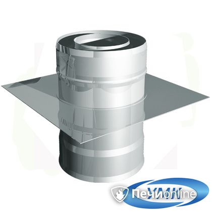Дымоход УМК Монтажная площадка D180х260 Н+Н 1.0мм 0.5мм по воде в Калуге