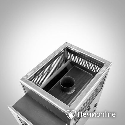Дровяная банная печь Радуга ПБ-21 (встроенный теплообменник) 6 мм прочистная дверца в Калуге