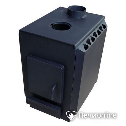 Печь буржуйка УЗПО Теплушка 200 с варочной поверхностью антрацит в Калуге