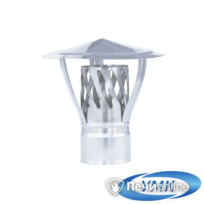 Дымоход УМК Зонт с искрогасителем D130 0.5 мм. нержавейка в Калуге