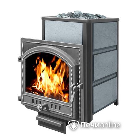 Дровяная банная печь Везувий Легенда 22 (205) в талькохлорите чугун в Калуге