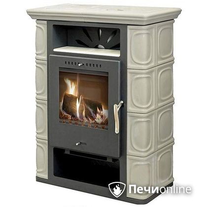 Печь-камин Thorma Borgholm Keramik TOP (черн./TOP цв.слон.кости)  в Калуге