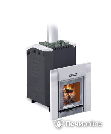 Дровяная банная печь Ермак 12-Премиум стальная топка 8мм в Калуге